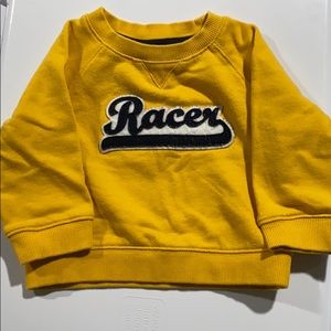 Cute J&J “Racer” sweatshirt 12-18 mo